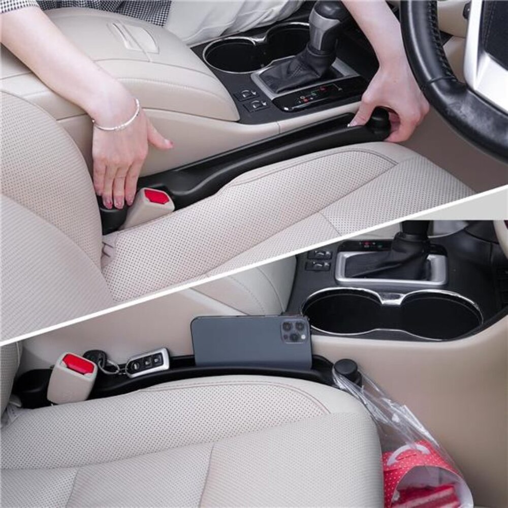 Car Seat Gap Filler Set of 2 Soft Foam Multifunctional Seat Side Gap Filler